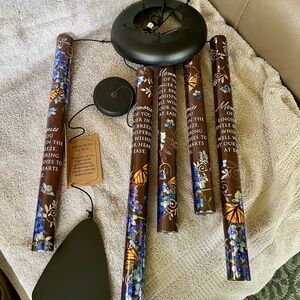 New Blue / Bronze Wind Chimes to Memorize a Loved One that passed.